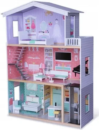 Іграшка Ecotoys Domek Drewnany Z Windą Dla Lalek