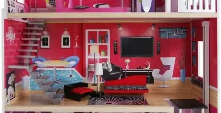 Іграшка Ecotoys Drewniany Domek Dla Lalek Malibu (4118), фото 6