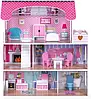 Іграшка EcoToys Drewniany Domek Dla Lalek Z Oświetleniem LED + Mebelków, фото 7