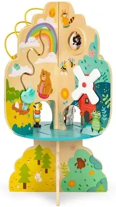 Іграшка Ecotoys Zabawka Edukacyjna Dla Dzieci Drewniane Drzewko Wpierające Rozwój +12M, фото 5