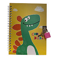 Блокнот дитячий А5 на колодку  "Дракон" на пружині, S32K-018