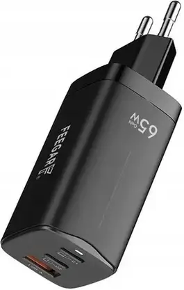 Зарядний пристрій Feegar Gall GaN 65W USB-A USB-C Black, фото 4