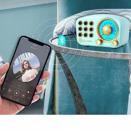 Радіо Feegar Retro Blue, фото 3