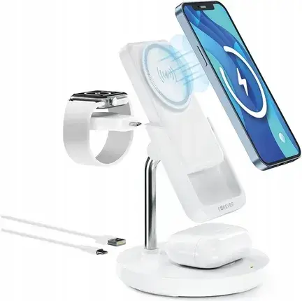 Зарядний пристрій Stacja Ładująca 5 w 1 - Forever MACS-100 - MagSafe - Apple Watch iPhone, фото 3