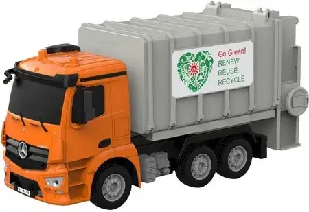 Іграшка Double Eagle Śmieciarka Zdalnie Sterowana Rc Na Pilota 1:26 Pomarańczowy Mercedes-Benz Antos E676-003, фото 5
