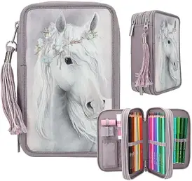 Пенал Depesche Miss Melody Triple Pencil Case Fantasy Horses