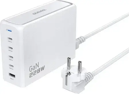 Зарядний пристрій Dudao A228Eu 1X Usb-A 4X Usb-C, фото 1