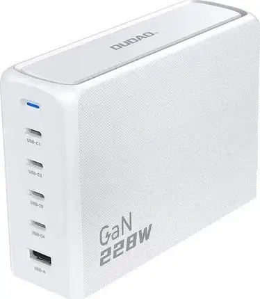 Зарядний пристрій Dudao A228Eu 1X Usb-A 4X Usb-C, фото 3