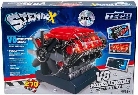 Іграшка розвиваюча DUMEL TECH STEMNEX MODEL SILNIKA V8 NAUKOWY DO ZŁOŻENIA DIY 12+, фото 5