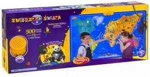 Дошка Dumel Discovery Mapa Zwierzęta Świata 60846, фото 3