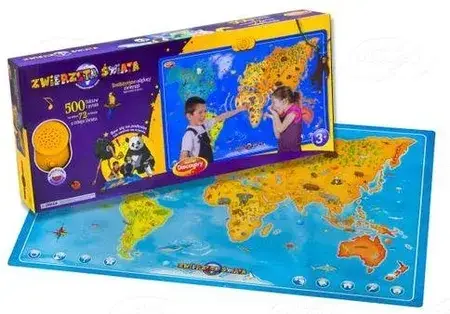 Дошка Dumel Discovery Mapa Zwierzęta Świata 60846, фото 4