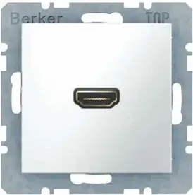 Рамка універсальна Berker Gniazdo Hdmi Z Przyłączem 90 Stopni B Kwadrat ( 3315438989 )