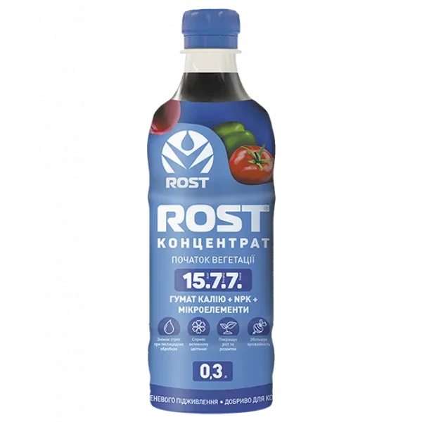 Органо-мінеральне добриво Rost Концентрат 15.7.7 - 0,3л, фото 1