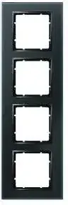 Рамка універсальна Hager Berker Ramka 4-Krotna Szklana Antracyt 10146616