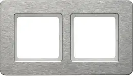 Рамка універсальна Hager Q.7 Ramka 2-Krotna Pozioma, Stal Szlachetna 10226083