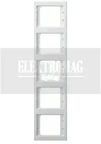 Рамка універсальна BERKER K.1 White RAMKA X5 PIONOWA