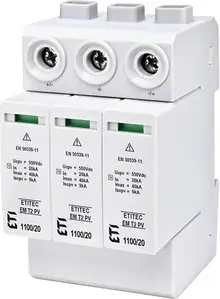 Обмежувач Etitec Em T2 Pv 1100/20 Y Ogranicznik Przepięć T2 C - Do Systemów Pv 002440623
