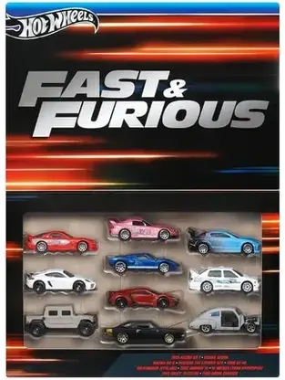 Іграшка Hot Wheels Fast & Furious Szybcy i wściekli 10-pak HVX27, фото 5