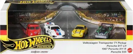 Іграшка Hot Wheels Premium Diorama 4 autek Porsche Renschport HRT54, фото 1