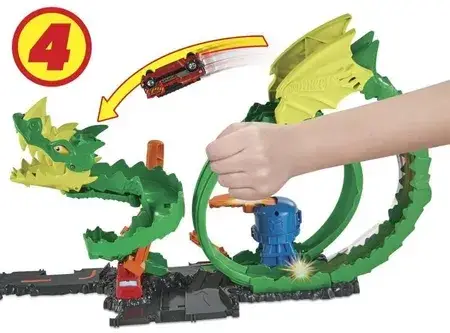 Іграшка Hot Wheels City Pętla Smoka HJV70 HDP03, фото 5