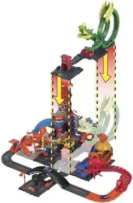 Іграшка Hot Wheels City Pętla Smoka HJV70 HDP03, фото 6