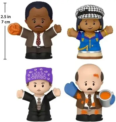 Іграшка Little People The Office Biuro Figurki 4-pak prezentowy HVG56, фото 3