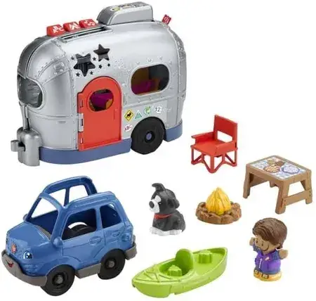 Іграшка Fisher-Price Little People Edukacyjny Kamper Małego Odkrywcy HJN43, фото 1