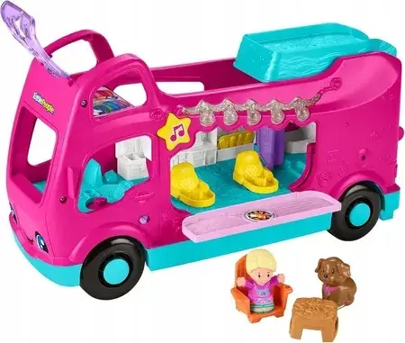 Іграшка Fisher-Price Little People Barbie Wymarzony kamper Światła i dźwięki HYR85, фото 1