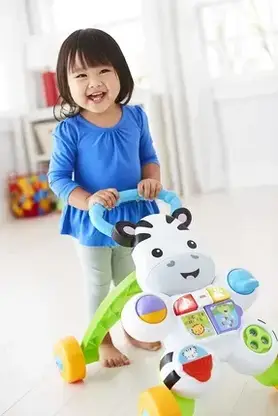 Ходунки дитячі Fisher-Price Interaktywny Chodzik Zebra DPL53, фото 4