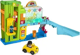 Іграшка для маленьких дітей Fisher-Price Little People Edukacyjna Myjnia samochodowa HRC53