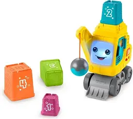 Іграшка на колесиках Fisher-Price Wesoły dźwig „Układaj i licz” HWY64