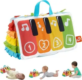 Іграшка інтерактивна Fisher-Price Miękkie pianinko Baw się i kop HND54