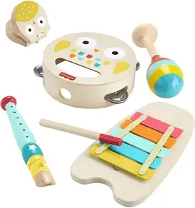 Набір музичних іграшок Fisher-Price Drewniane instrumenty Drewniane zabawki muzyczne HXT90