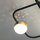 Світлодіодна люстра 55 Вт з пультом д/к та димером колір каркасу білий з чорним D-MX3001-2+2A WH+BK, фото 5