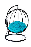 Подвесное кресло-кокон "Biata " до 150 кг со стойкой 180 см голубой