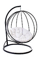 Підвісне крісло-кокон "Biata " із стійкою 180 см  до 150 кг білий