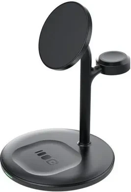 Зарядний пристрій Green Cell Magscape Stand 3W1 Magsafe Black