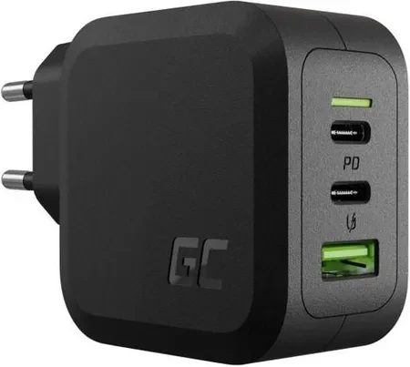 Зарядний пристрій Green Cell 65W 2x USB-C 1xUSB-A (CHARGC08)