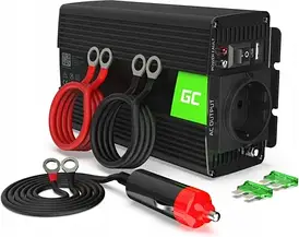 Перетворювач напруги Przetwornica Green Cell Przetwornica Samochodowa Green Cell ® 24V do 230V, 300W/600W Pełna Sinusoida