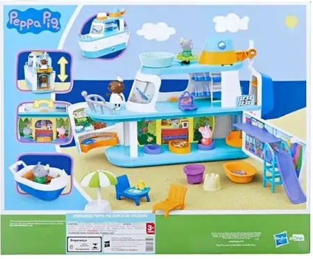 Іграшка Hasbro Świnka Peppa - Statek wycieczkowy z 3 figurkami i akcesoriami F6284, фото 4