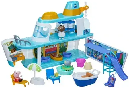Іграшка Hasbro Świnka Peppa - Statek wycieczkowy z 3 figurkami i akcesoriami F6284, фото 5