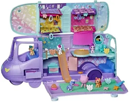 Набір фігурок Hasbro My Little Pony Mini World Magic Autokar kucyków + 5 figurek F7650, фото 4
