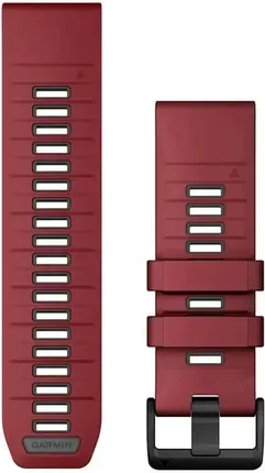 Ремінець для розумного годинника Pasek silikonowy bordowo-Gray QuickFit 26 mm do Fenix 6x/Fenix 7x/7x PRO/Fenix 8 51 mm