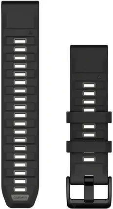 Ремінець для розумного годинника Pasek silikonowy Black-Gray QuickFit 22 mm do Fenix 6/Fenix 7/7 PRO/Fenix 8