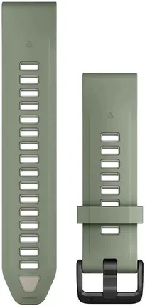 Ремінець для розумного годинника Pasek silikonowy zielono-Gray QuickFit 20 mm do Fenix 6s/Fenix 7s/7s PRO/Fenix 8 43 mm