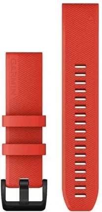 Ремінець для розумного годинника Garmin Silikonowy Pasek Quickfit 22 Mm Fenix Quatix 5/6 Red Z Blackm Zapięciem Ze Stali