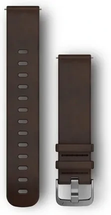 Ремінець для розумного годинника GARMIN PASEK UMOŻLIWIAJĄCY ŁATWE ZDEJMOWANIE (20MM) CIEMNOBrown SKÓRZANY DUŻY