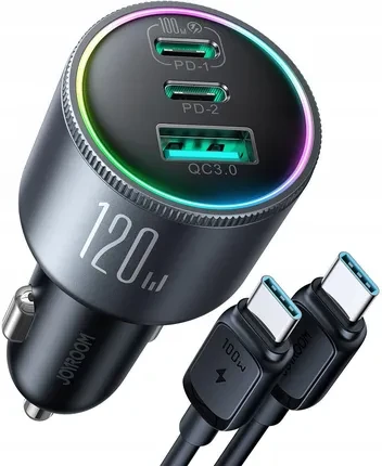 Автозарядка Joyroom Szybka  Samochodowa 120W  Usb C 100W