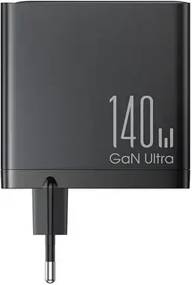 Зарядний пристрій Szybka sieciowa GaN 140W 3 x USB-C / USB-A Joyroom JR-TCG05EU - Black + USB-C - USB-C 240W 1.2m, фото 5