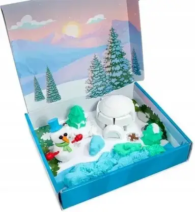 Іграшка Super Sand Piasek Kinetyczny Zimowe Miasteczko 929035.006, фото 2